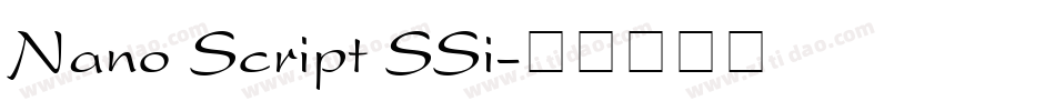 Nano Script SSi字体转换